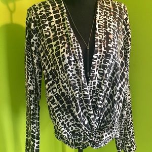 Rachel Zoe Animal Print Blouse